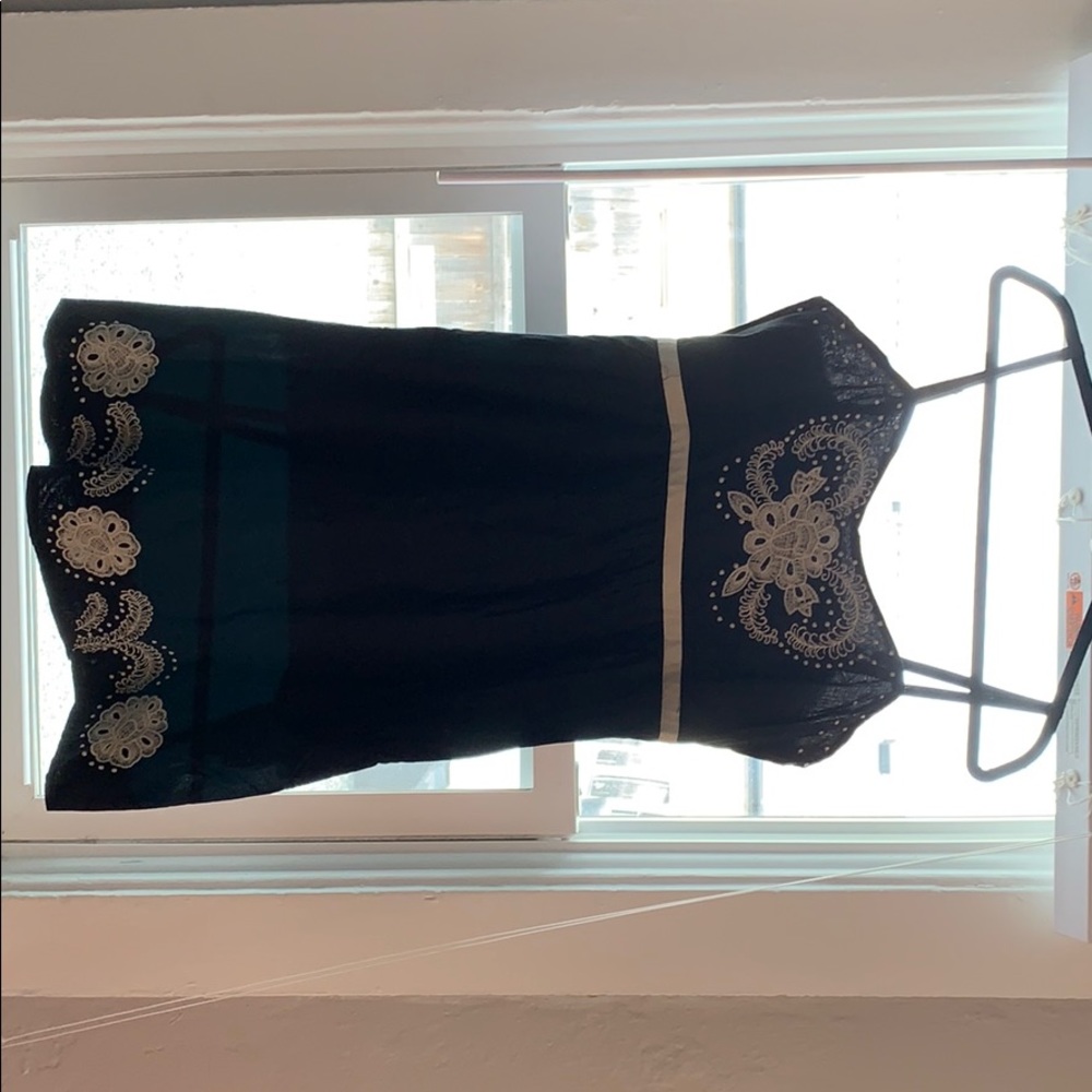 Anthropologie Moulinette Soeurs Black Ivory Dress